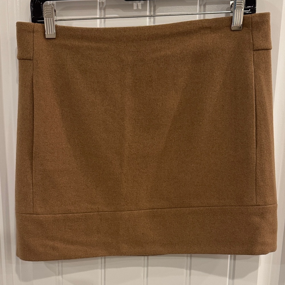 J. Crew Wool Camel Mini Skirt Size 4